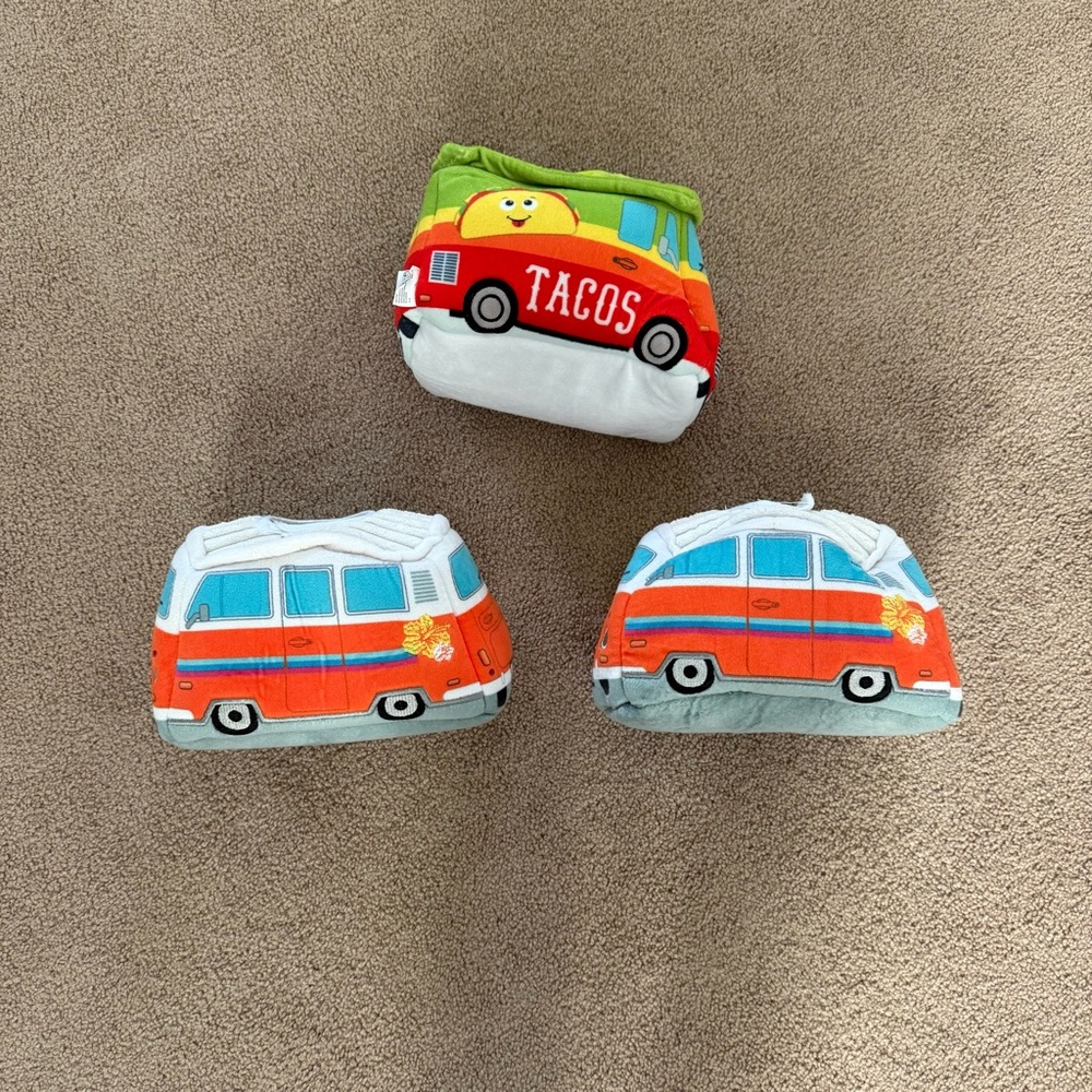 Outward Hound Taco Truck and Surf Van (2) Dog Toys Hide a Toy Puzzle